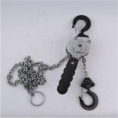 Mini takel - Handlier hijs - Zware lasten tillen - Compacte aluminium behuizing - 300 cm ketting - Metaal