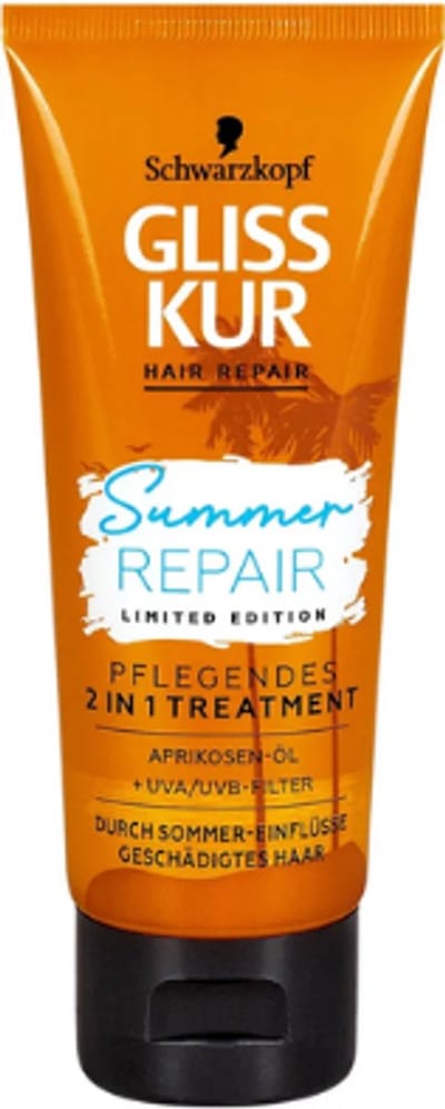 Schwarzkopf Gliss Kur Summer Repair 2in1 Treatment | 1x 100 ml - Conditioner - Haarmasker | Limited Edition 2025