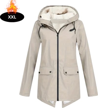 Livano Windjas Dames - Parka - Lente & Herfst - Jas - Volwassen - Windjack - Windbreaker - Outdoor - Abrikoos - XXL