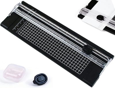 Papier Snijmachine - Papiersnijder - Met 1 reservemesje - Compacte papiersnijder - Foto Snijder Snij - Draagbare - Zwart