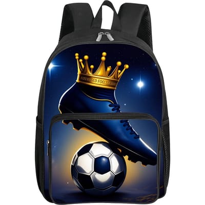 Fluorescerende Vlam Voetbal Vierkante Voorvak Rugzak voor Jongens en Meisjes Beste Cadeaus 2D Platte Cartoon Schooltassen voor Kinderen