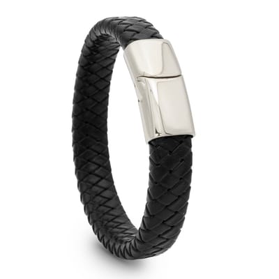 CHPN - Armband - Zwart - Leer - Armband Heren - Sieraden - Cadeau - Leren Armbandjes - Vaderdag - Stoere armband - Hippe armband