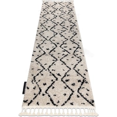 Kleden Rugsx Tapijt, Vloerbekleding BERBER TETUAN B751 zigzag , 80x300 cm