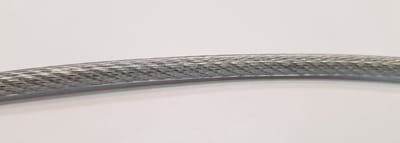 Staalkabel verzinkt geplastificeerd – 2/3 mm – transparant – per meter – PVC-coating