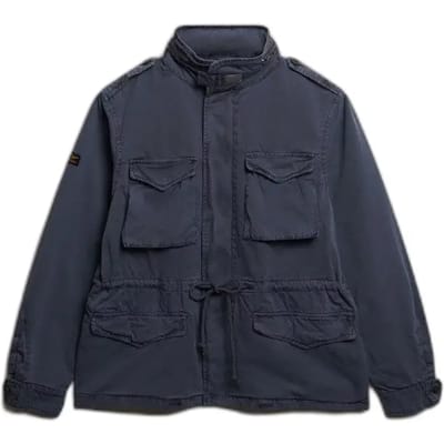 Superdry Cotton M65 Jas Blauw S Man