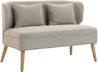 Homcom Loveseat-Polyester-117L x 65B x 78,5H cm-Beige