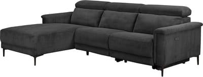 Lund-Bank-3Zits - 1 Elektrische Relax - Antraciet