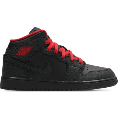 Jordan Aj1 Mid Kindersneakers - Zwart - Maat 36.5 - Leer