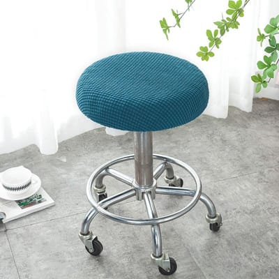 Jacquard Elastische Stoelhoes Stretch Eetkamerstoelhoes Effen Kleur Stoelhoezen voor Restaurant Feest Kantoor 1/2/4/6 Stuks 1pc blue