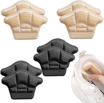 Spons hielkussens voor bescherming tegen blaren en wrijving, zelfklevende hielpads voor schoenen, comfortabel en ademend