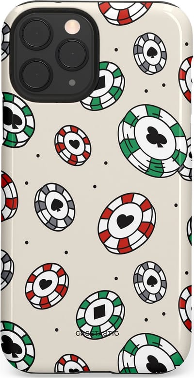 Casetastic Hoesje Geschikt voor Apple iPhone 11 Pro - Stijlvolle Beschermende Duo-layer Case - Casino Chips Patroon