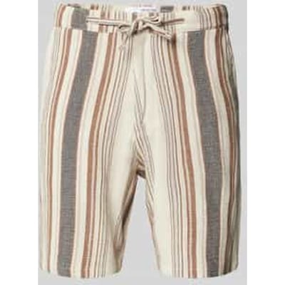 Regular fit bermuda met structuurmotief, model 'BRODY'