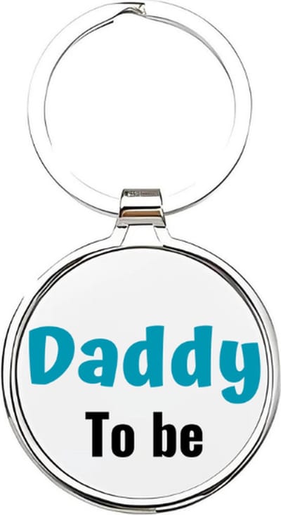 Akyol - daddy to be Sleutelhanger - Vader - aanstaande vaders - vader sleutelhanger - papa sleutelhanger - sleutelhanger papa - familie sleutelhanger - vaderdag cadeautje - papa cadeau - dad - stiefvader - schoonvader - fathersday - 4 x 7,5 CM