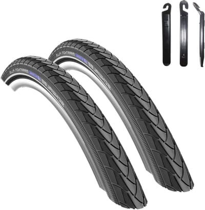 Fietsbanden set - Buitenbanden duurzaam - Veilig fietsen - Anti-lek bescherming - 28 inch - Zwart