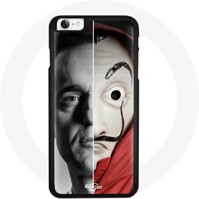 Coque iPhone 4 - La Casa de Papel - Noir - Souple - Protection contre les chocs - Mixte