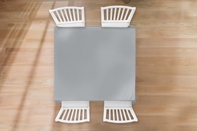 Tafelkleed - Tafellaken - 100x100 cm - Interieur - Grijs - Licht - Binnen en Buiten
