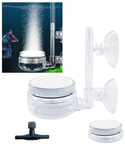 Dailygoods- Nano-Bubbelsteenset 35 mm - Regelventiel - Stille Super-Hoge Diffuser - Opgeloste Zuurstof - 2 Zuignappen - Acryl-Accessoires - Luchtsteen