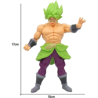 17-18CM Anime Dragon Ball Z Super Saiyan Son Goku Broly Vegeta Anime Actiefiguur Model Leuke Cadeaus Verzamelbare Beeldjes voor Kinderen