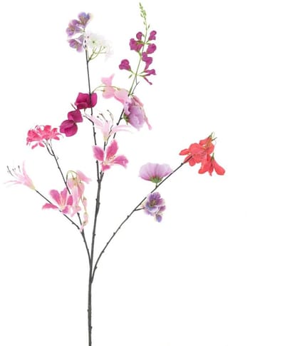 Kunstbloem Mixed Flower Roze - 119 cm