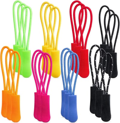 Dailygoods- Ritssluiting 40 Stuks - Vervanging - Verlenging - Anti-slip - Geschikt voor Tassen/Jassen - 8 Kleuren - Rits
