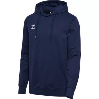 Hummel Herren Hoodie met Kangoeroezak en Logo-borduursel.