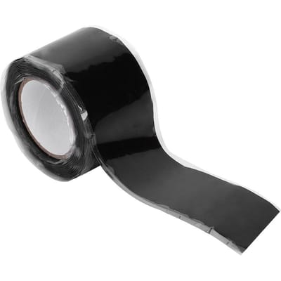 2 Stuks 0.5mmx25mmx1.5m Zwarte Zelfklevende Tape Hittebestendige Siliconentape black