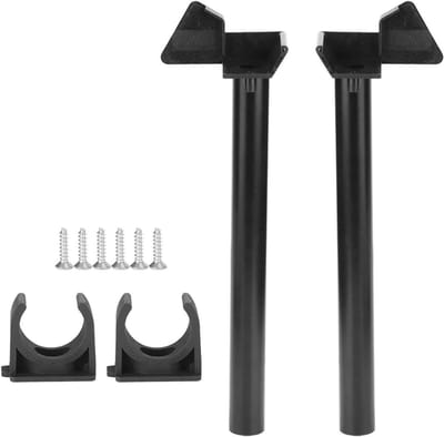 Kasaccessoires Regenpijpgoot - Afvoerset Kas - Regenwater Beheer - Complete Installatiekit - 26 cm Buis - Zwart