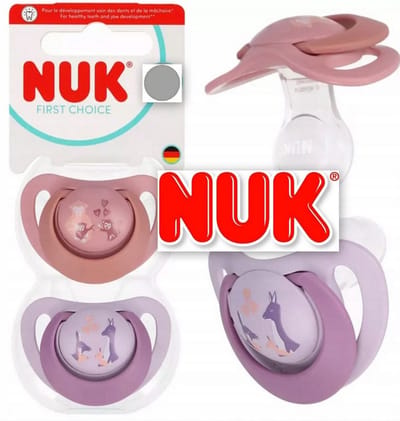 NUK First Choice Fopspeen – Siliconen – Apen / Kangoeroes - 2 stuks- 6-18maanden