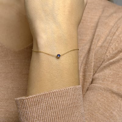 Armband Saffier 15,5 - 17 - 18,5 Cm
