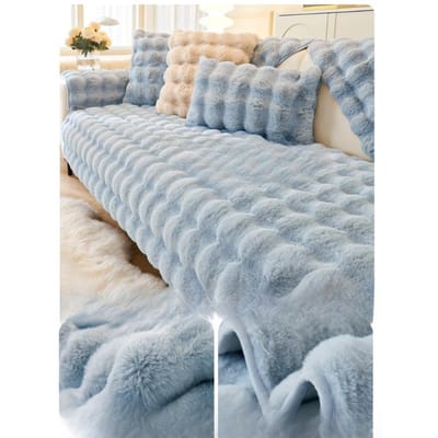 Pluche Bankkussen Winter Verdikt Kussen Antislip Lederen Bank Speciale Hoes Hoes Doek 70*70