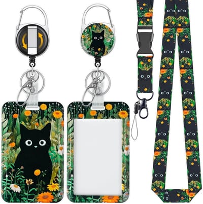 Stijlvolle Badgehouder met Retractable Reel en Detachable Lanyard - Geschikt voor Kantoor, Onderwijs en Evenementen, Bescherming voor Identiteitskaarten