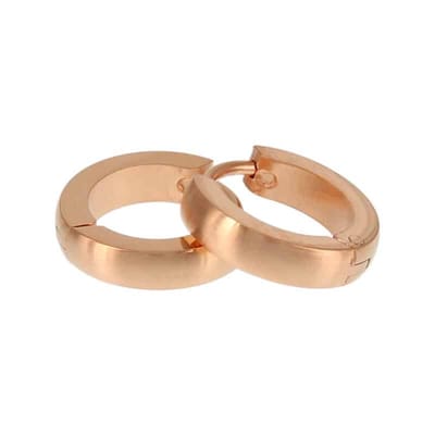 Kalli Oorringen Edelstaal Mat Rosé Goud 1846 (12mm)