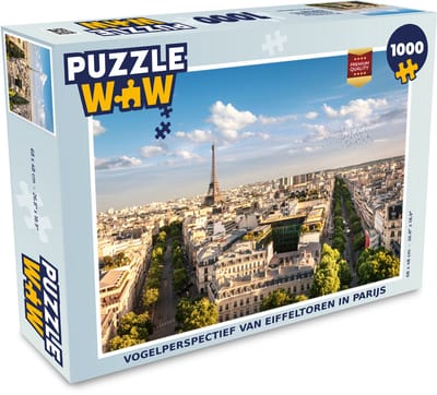 Puzzel Frankrijk - Parijs - Eiffeltoren - Legpuzzel - Puzzel 1000 stukjes volwassenen