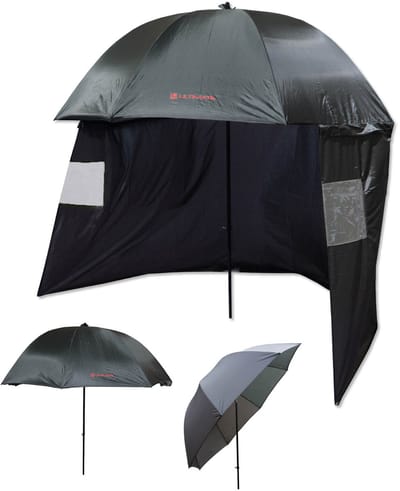 Ultimate 50’’ Visparaplu met Zijwand - Waterdicht - 200cm - Bescherming tegen Regen & Wind
