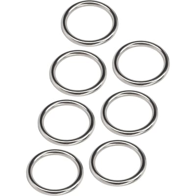 7 Stuks 304 Roestvrij Staal Metaal O Ring Waterdicht Roestvrij Naadloos Gelast Ronde O Ring voor 7x40MM
