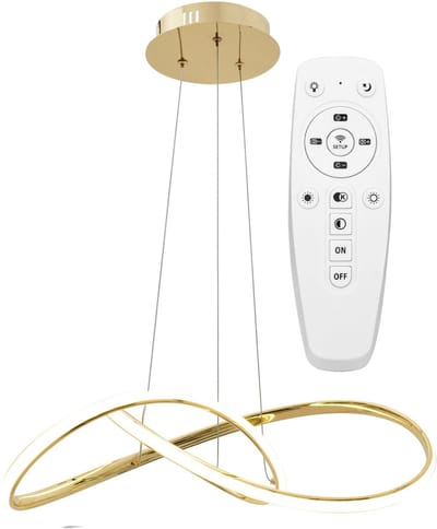 Toolight App394-Cp Hanglamp Goud 14,5X55X90Cm