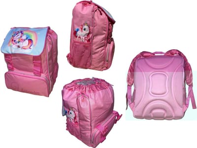 Unicorn - Rugzak - 40 cm hoogte - 3 vakken - A4 map formaat - Kwalitatief Hoogwaardig model