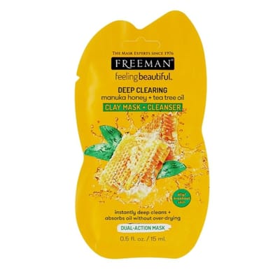 1 + 1 - GRATIS Gezichtsmasker (Klei, Mad, Gel, Reinigend, Ontgiftend, Peel-off, Anti-stress) Variëteit Bundel Manuka Honey+Tea Tree Oil