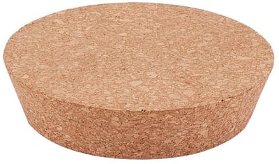 Dailygoods- Kurk Wijnstopper Taps Toelopend - Platte Ronde Kurkstop - Flessenstop Hout - Diameter 111 mm - Dikte 30 mm - Hoogwaardige Kurk - Flesstopper