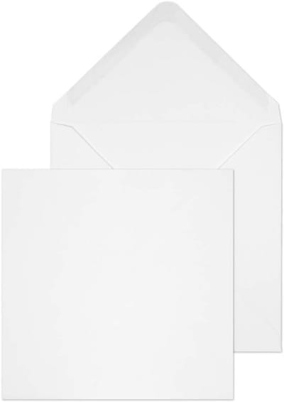 500 Witte Vierkante Enveloppen 140x140mm Banket – Invitaties en Kaarten