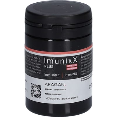 ixX Pharma ImunixX PLUS | Gepatenteerde Bèta-glucaan & vitamine C Immuniteit 42 Gecomprimeerde tabletten