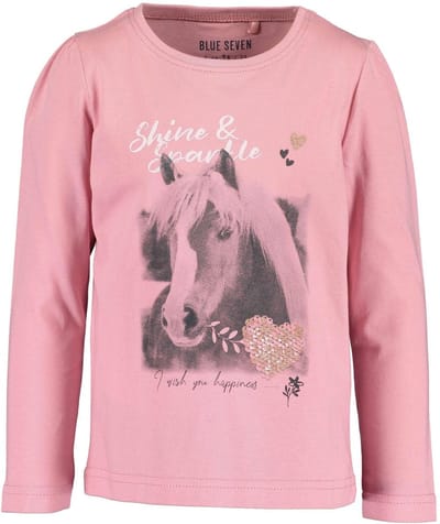 Blue Seven - girls knitted T-shirt, - MAUVE ORIG -  Maat 110