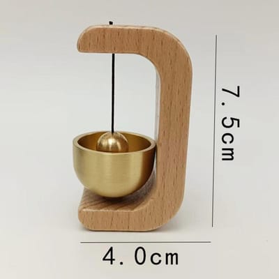 Sonnette japonaise en bois, carillon éolien, sonnette d'entrée, cloche à vent pour cafés, décorations suspendues pour ouverture de maison brown