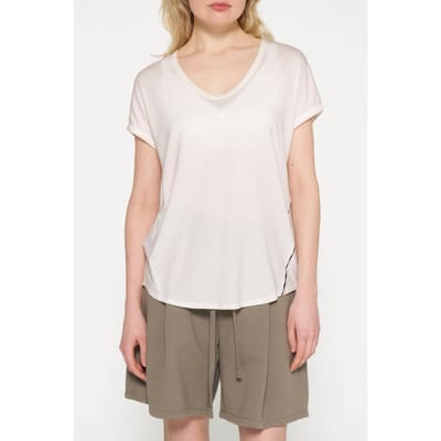 10DAYS V-neck Tee Medal Ecru Maat: XS | Tops Outlet | Dames | Ecru