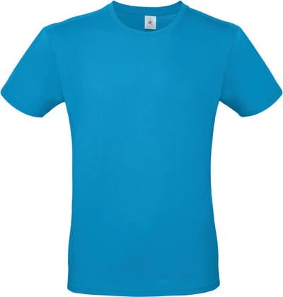 Classic E150 T-shirt B&C Collectie Atollblauw Maat XS