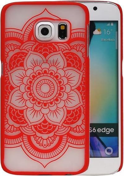 Samsung Galaxy S6 edge - Roma Hardcase Hoesje Rood