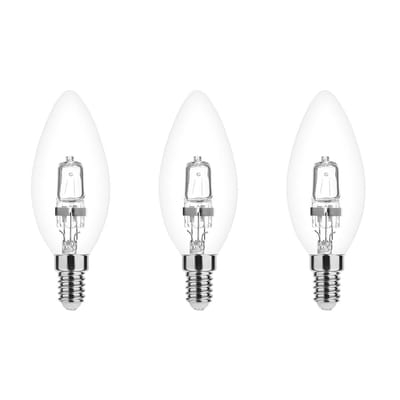 Modee E14 Halogeen Lamp Dimbaar 28W ECO - 370lm - 2700K - Warm Wit - ECO Halogeen Kaarslamp - 3 stuks