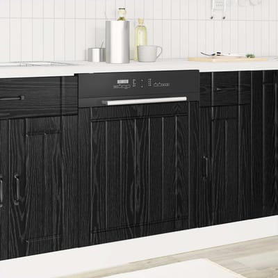 vidaXL - Vaatwasserpaneel - LUCCA - Zwart - eiken - 60 - x - 1,5 - x - 57 - cm