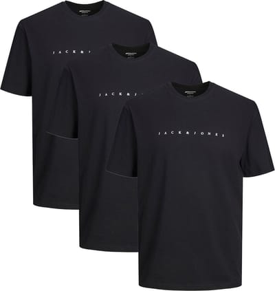 Jack & Jones Heren t-shirt 3 pack Star JJ