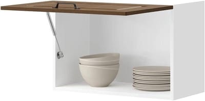 Keukenwandkast - Wandkast Keuken - Keukenruimte Optimaliseren - Stabiel Bewerkte Hout - 60 x 40 cm - Bruin Eikenkleur